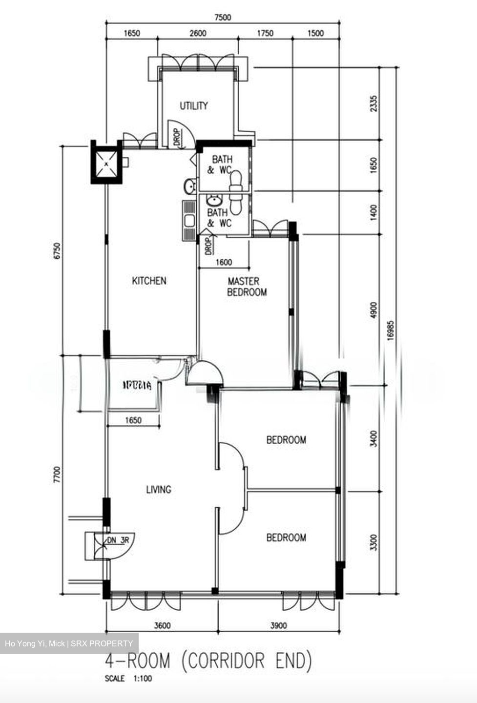 Blk 130 Yio Chu Kang Ville (Ang Mo Kio), HDB 4 Rooms #567819531